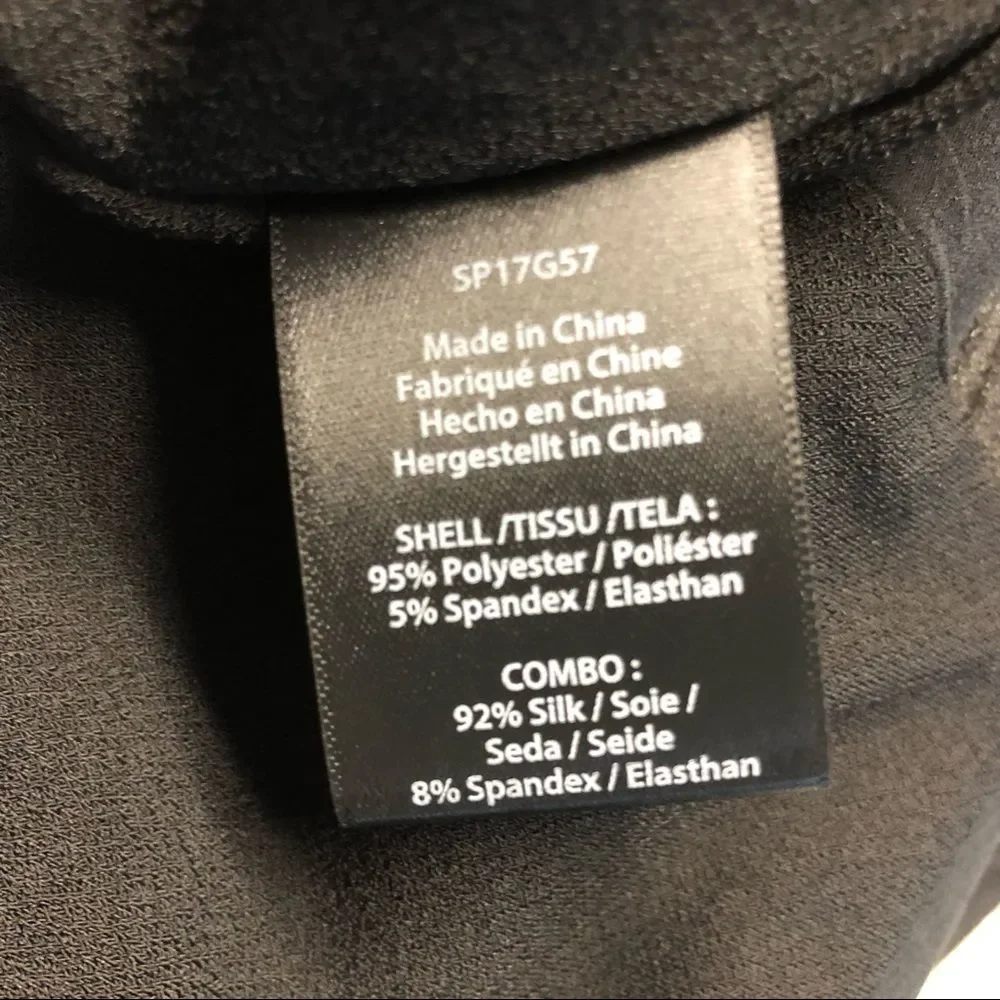 Rachel Zoe Amara Open Back High Slit Gown Dress Black 2 - Picture 10 of 10